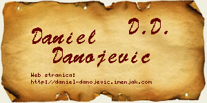 Daniel Danojević vizit kartica